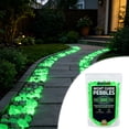 thumbnail image 6 of Aoznliie Glow in The Dark Rocks, 600 Pcs Luminous Pebbles for Driveway Patio, Fluorescent Garden Stones for Pool Pond Outdoor Decor, Green, 6 of 8