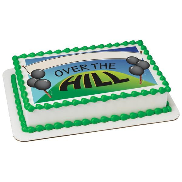 Decorations Over The Hill Balloon Edible Image Cake Topper Party