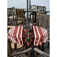 thumbnail image 2 of Outdoor Tablecloth with Umbrella Hole for Patio/Picnic/Party/Camping, Red Black Boho Waterproof Table Cloth Round Cover Washable, Vintage Abstract Art Ethnic Tribe (Dia 54"), 2 of 8