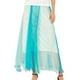thumbnail image 4 of Faldas bohemias Sonducket larga de gasa de retazos para mujer vestido de verano hasta el tobillo elegante Irregular Celeste y Blanco tamaño libre, 4 of 6