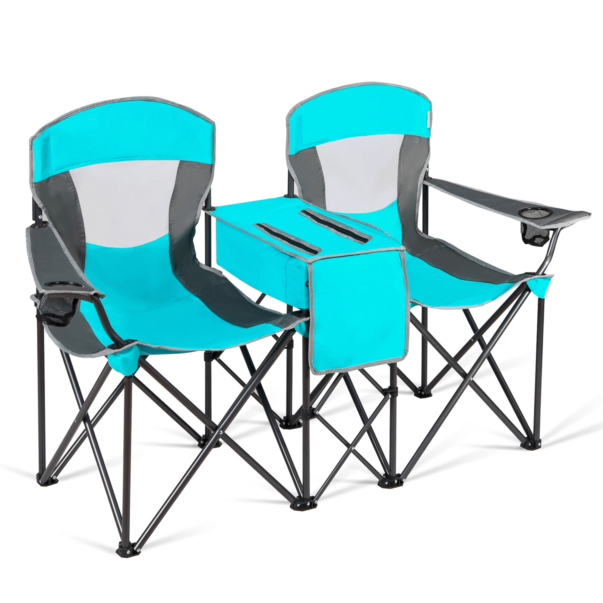 Double folding chair with canopy discount