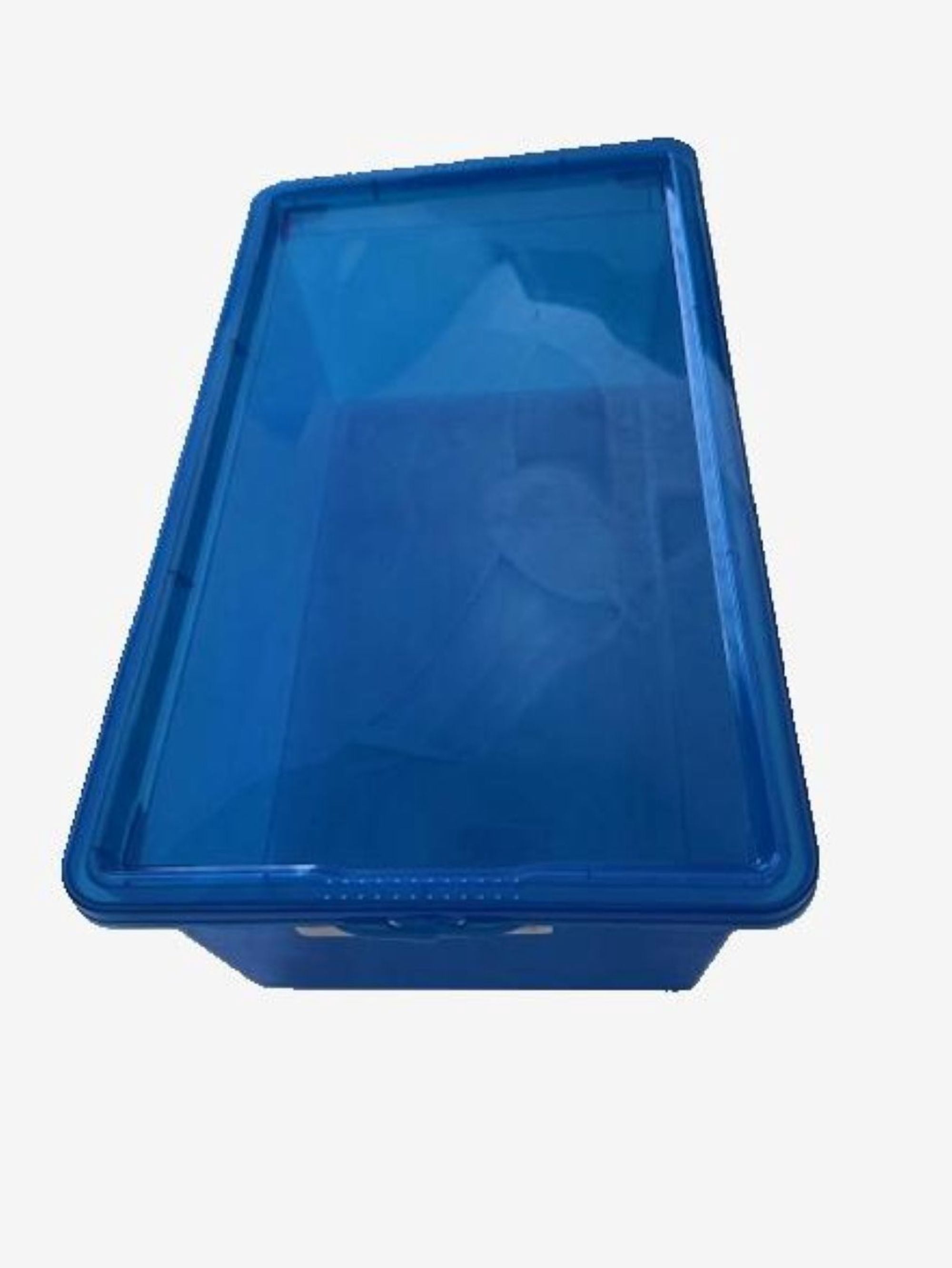 Plastic Storage Box 5L, Light Blue, 13.2"x7.5"x4.5", Qutu, Use by Adults and Teens