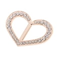 thumbnail image 1 of Bufanda de cristal con forma de Clip de hebilla con soporte de de imitación Mujer Joyería oro and rosa Hugo Titular de la bufanda, 1 of 8
