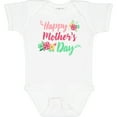 thumbnail image 3 of Inktastic Happy Mothers Day with Flowers Boys or Girls Baby Bodysuit, 3 of 5