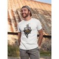 thumbnail image 2 of Brown Deer In The Woods T-Shirt Men -Image by Shutterstock, Male 4X-Large, 2 of 4