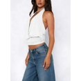 thumbnail image 5 of Women Y2K Halter‑Neck Crop Tank Top, Loose‑Fit Open‑Back Sleeveless Cami Vest Summer Daily and Party Going‑Out Top, 5 of 7