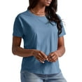 thumbnail image 4 of Hanes Originals Women’s T-Shirt with Curved Hem, 100% Cotton Relaxed-Fit Tee, Sizes XS-XXL, 4 of 6
