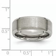thumbnail image 5 of Titanium Beveled Edge 8mm Brushed and Polished Band, 5 of 10