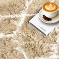 thumbnail image 7 of Pentantan 8ft x 10ft Shag Area Rugs for Living Room, Modern Geometric Fluffy Bedroom Carpet, Camel & White, 7 of 7