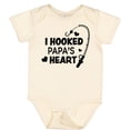 thumbnail image 3 of Inktastic I Hooked Papa's Heart with Fishing Rod Boys or Girls Baby Bodysuit, 3 of 5