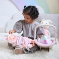 thumbnail image 4 of Olivia's Little World Polka Dot Princess Baby Doll Carrier & Car Seat Set, Pink/Gray, 4 of 10