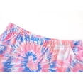 thumbnail image 5 of Beezizac Teen Girls Tie Dye Blue & Coral Swirl Pajama Tank Top & Shorts PJ Set 2-Piece Cute Cozy Outfit Big Kid Size 10, 5 of 7