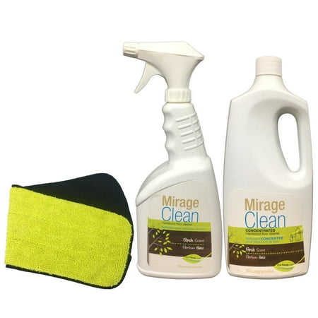 Mirage Clean Hardwood Floor Cleaner Concentrate 34 Oz Mirage 34