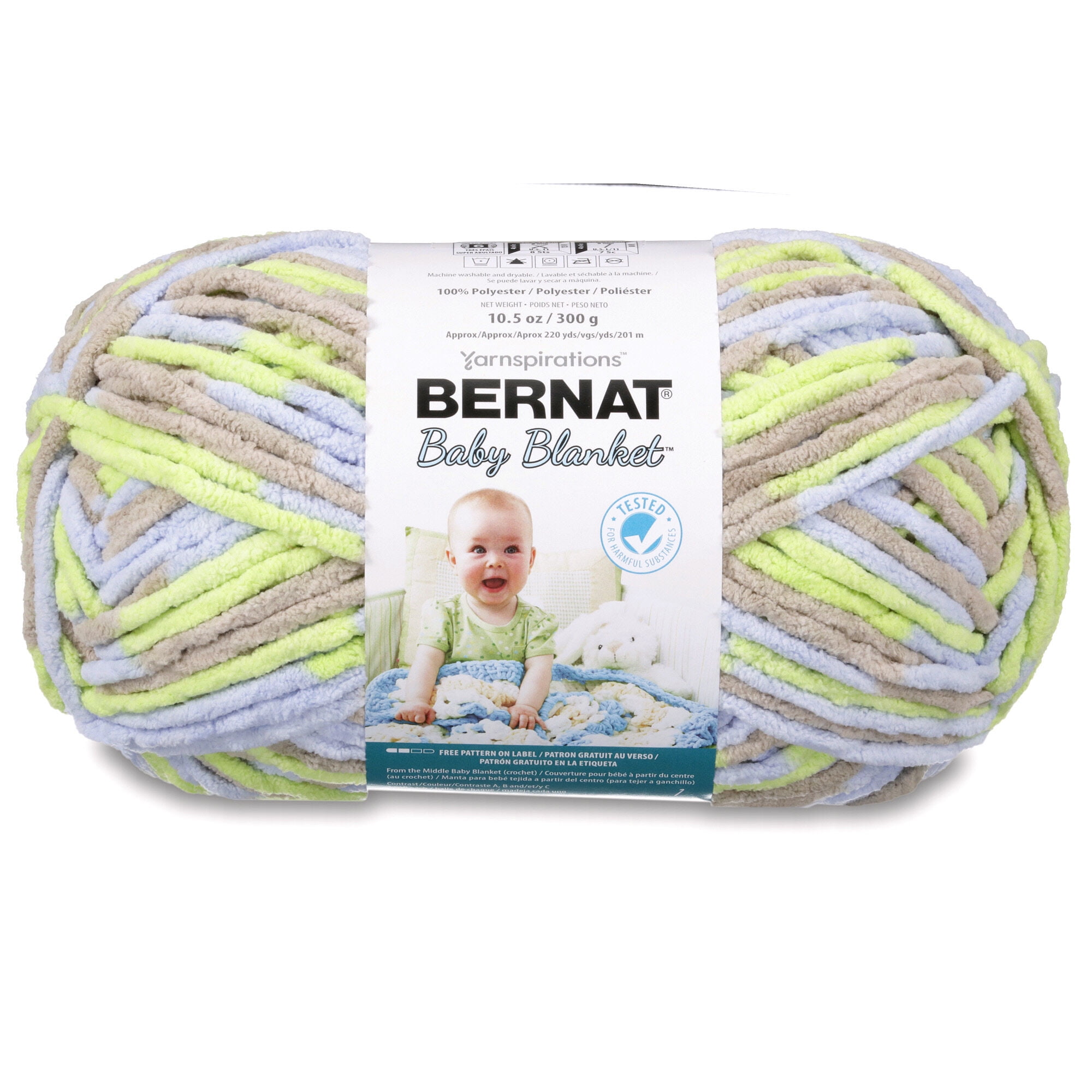 Spinrite-Bernat Baby Blanket Big Ball Yarn-Little Royales 