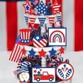 thumbnail image 4 of Iodue Baking trays trays Retro Independence Day Layered Tray Decoration Atmosphere Layout Desktop Decoration, 4 of 4