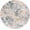 Teal, Medium Gray, Rust / Tracyton, variant on Hauteloom Tracyton Living Room, Bedroom Area Rug - Beige, Green, Red - 6'7"-Round