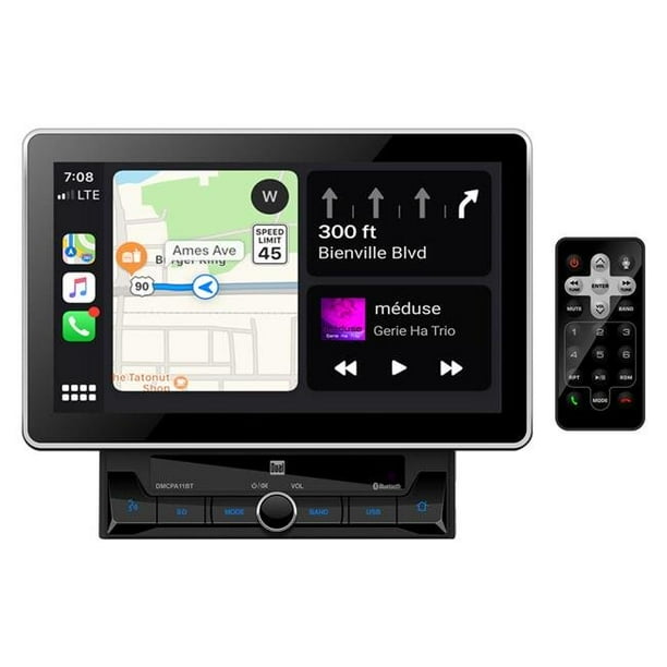 Dual DMCPA11BT 10.1 in. Double Din Mechless Digital Media Receiver with