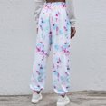 thumbnail image 6 of Womens High Waisted Tie Dye Sweatpants Loose Fit Casual Jogger Pants Athletic Workout Running Gym Pants Trousers, 6 of 7