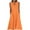 Orange, variant on Dresses for Women Summer Casual A-line Dress Solid Color Print Sleeveless Long Dresses Oversized V-Neck Beach Flowy Midi Dresses with Pockets (S-5XL)