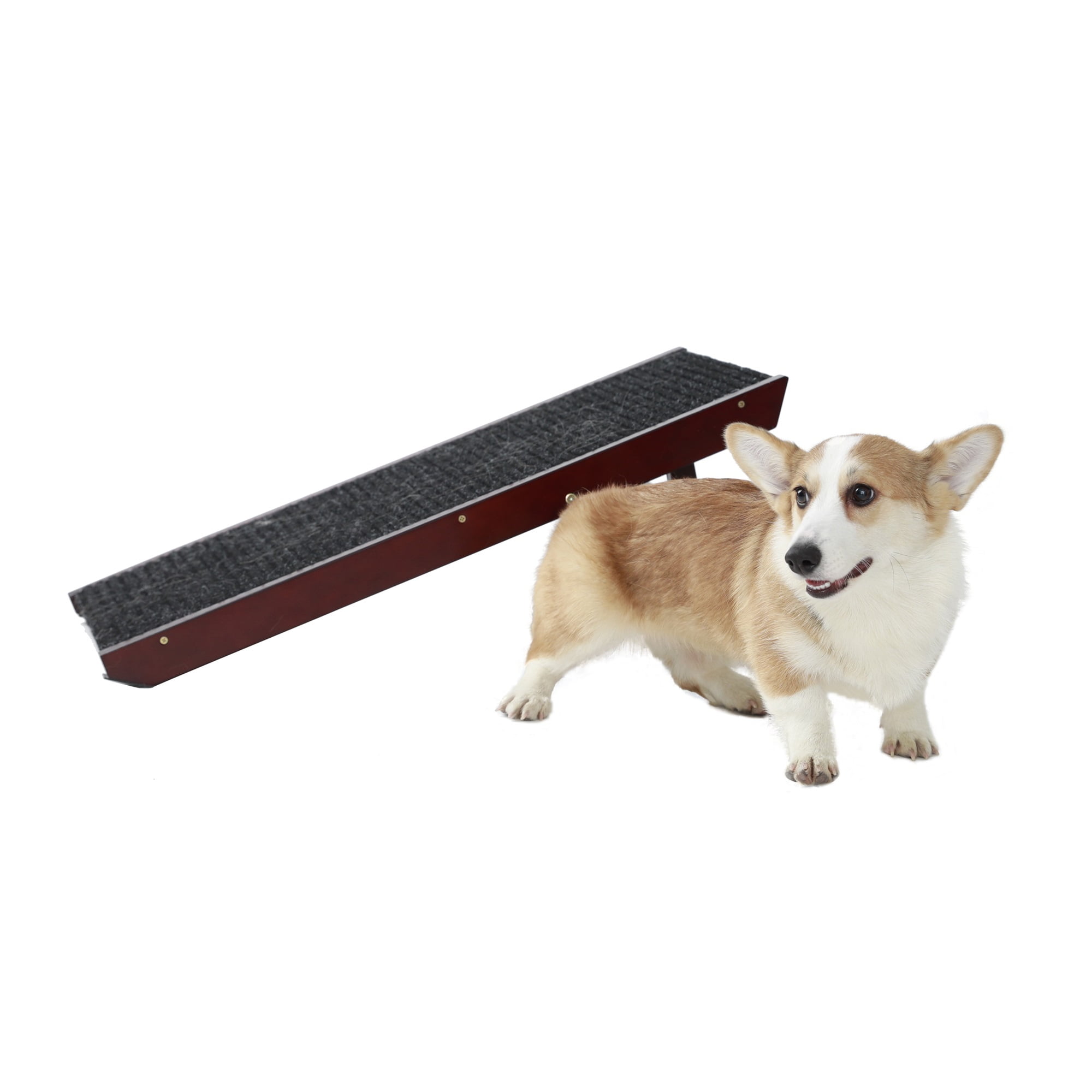 Pefilos 19" Tall Adjustable Pet Ramp, Wooden Folding Portable Dog & Cat Ramp Perfect for Bed and Car, Non Slip Carpet Surface 4 Levels Height Adjustable, Small Dog Use Only, Black Pefilos 19" Tall Adjustable Pet Ramp, Wooden Folding Portable Dog & Cat Ramp Perfect for Bed and Car, Non Slip Carpet Surface 4 Levels Height Adjustable, Small Dog Use Only, Black