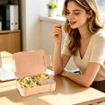 thumbnail image 6 of 3-Compartment Lunch Box - Reusable Meal Prep Container for & Adults, Leak-Proof Food Storage with Silicone Sealing Ring, Ideal for , Work, and Picnics - Dishwasher Safe Bento Box Khaki, 6 of 6