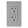 thumbnail image 3 of Salida GFCI Leviton 20A, autocomprobación, no resistente a manipulaciones, gris, 3 of 4