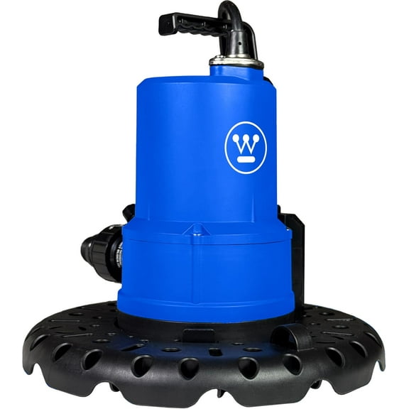 Westinghouse 1/4 HP Automatic Swimming Pool Cover Pump, 115 V Submersible with Garden Hose Adapter & 25ft Power Cord, 1800 GPH Water Removal for Pool, Hot Tubs, Rooftops, Water Beds and more