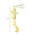thumbnail image 4 of Soporte para medias navideñas para repisa de chimenea, soporte para medias navideñas de metal de bronce brillante para repisa de chimenea, decoraciones navideñas, 4 of 5