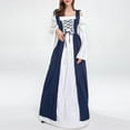 thumbnail image 2 of Jsaierl Women's Renaissance Costume Vintage Medieval Elegant Goth Plus Size Dresses Cosplay Irish Steampunk Ball Gown Chemise Dress, 2 of 9
