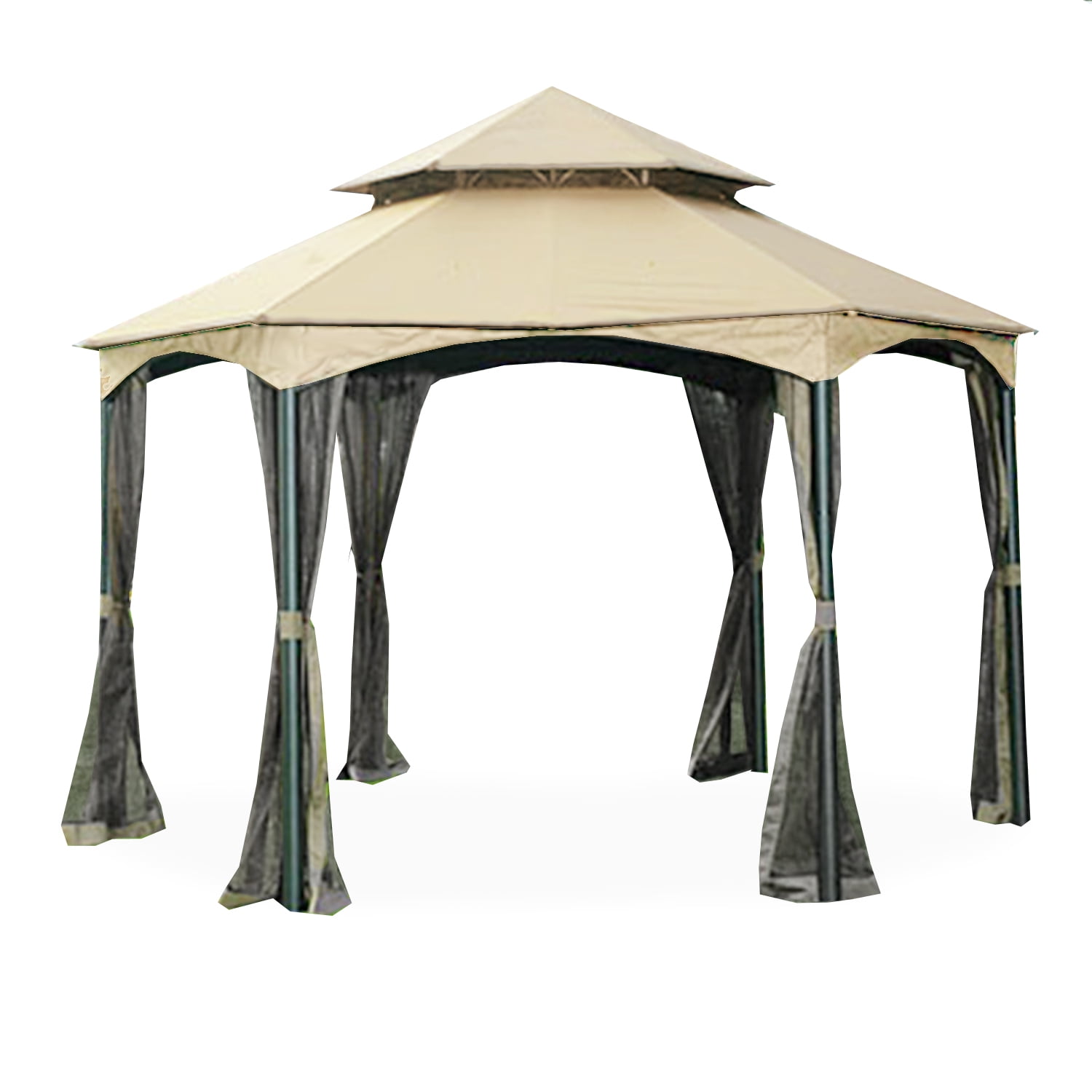 Garden Winds LCM1028B Sienna Octagon Gazebo Replacement Canopy Beige