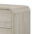 thumbnail image 2 of Benjara Meni Nightstand- 2 Drawers- Black Metal Handles- Scandinavian White, 2 of 6