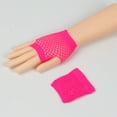 thumbnail image 5 of TRUBKH Long Gloves Long Fingerless Gloves Compression Gloves Fishnet Gloves Fingerless Gloves Gloves Leather Gloves for Women One Size Hot Pink One Size, 5 of 6