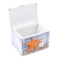 thumbnail image 4 of Wooden Jewelry Box Portable Small Storage Case With Starfish, Mediterranean Style Ocean Design, Beautiful Home Or Office Decoration, 4 of 8