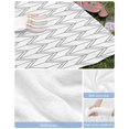 thumbnail image 6 of Boho Gray Beach Towels Oversized Super Absorbent, White Chevron Stripes Abstract Geometric Lightweight Bath Towel Quick Dry Sets For Bathroom/Pool/Rv Camping/Beach Play/Gym Room/Picnic 30"x60", 6 of 8