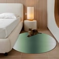 thumbnail image 2 of Round Area Rugs Collection 3.3 Ft, Green Grey Ombre Non-Slip Residential Carpet, Farmhouse Gradient Minimalist Indoor Crawling Mats Doormat Runner Rugs Play Mat for Bedroom, 2 of 8