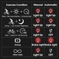 thumbnail image 2 of WEST BIKING bicicleta luz trasera freno detección bicicleta trasera lámpara trasera para ciclismo seguro Hugtrwg Para estrenar, 2 of 9