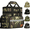 Green Camo, variant on Large Insulated Lunch Bag, 24L Expandable Double Layer Lunch Cooler Box, Lightweight Leak-proof Lunch Tote Bag W/ Side Pocket & Adjustable Shoulder Strap, Suit for Work, Picnic(Gray Camo)