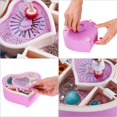 thumbnail image 4 of Rainbowie Heart Musical Jewelry Box, Musical Jewelry Storage Box with Dancing Girl,Arrow Design Christmas Gift (pink), 4 of 7