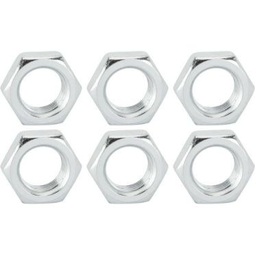 Steel Jam Nuts, 3/4 Inch-16 Right Hand NF Fine Thread, Pack/6