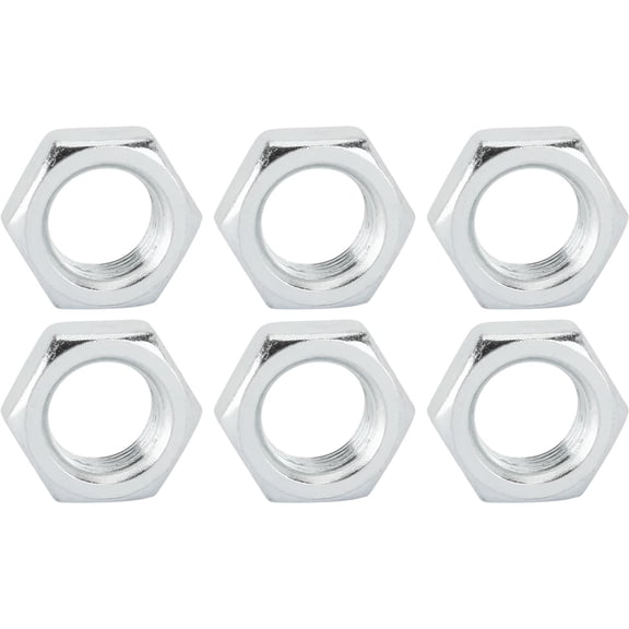 Steel Jam Nuts, 3/4 Inch-16 Right Hand NF Fine Thread, Pack/6
