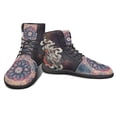 thumbnail image 5 of POLERO Dragon Purple Mandala Floral High Tops Athletic Sneakers for Women Men Lace-Up Walking Barefoot Sneaker High Mid Ankle Support Walking Fitness Travel Trainer Strap Shoes, 5 of 7