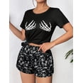 thumbnail image 3 of Avidlove Women's Pajamas Set Short Sleeve Print Pjs Top and Shorts Sleepwear Comfy Loungwear with Pockets, 3 of 6