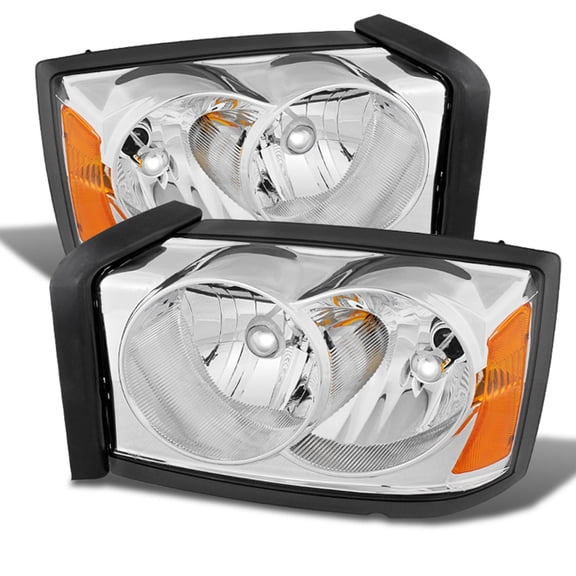 2005-2007 Dodge Dakota Replacement Headlights Headlamps Pair Left Right 05 06 07