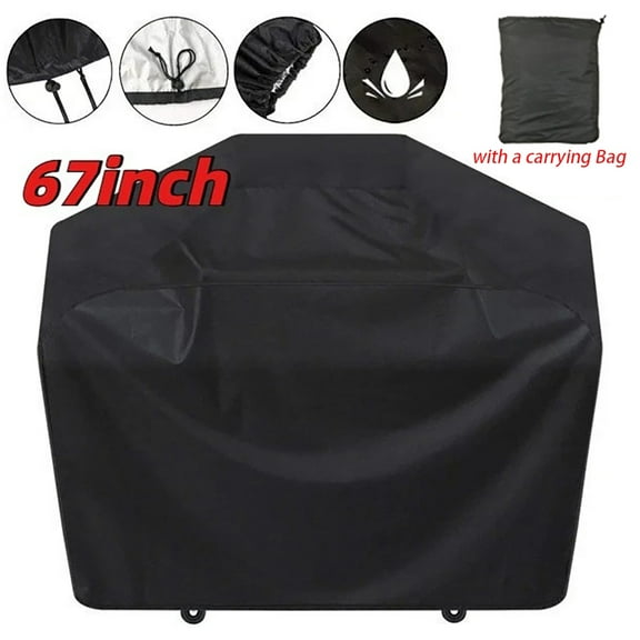 67 Inch Heavy Duty Gas Grill Cover, Waterproof UV Protection Weather Resistant, for Outdoor BBQ Barbecue