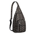 thumbnail image 1 of Bone Pattern Sling Backpack - Dog Lover's Crossbody Bag, Fashionable Multi-Pocket Pack for Daily Use, 1 of 4