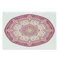 thumbnail image 1 of Pink Mandala Cutting Board, Ornamental Traditional Harmony Yoga Pattern Print, Decorative Tempered Glass Cutting and Serving Board, in 3 Sizes, by Ambesonne, 1 of 2