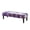 Purple Marble Pattern, variant on Chririnla Mixed Wildflower Pattern Washable Bench Covers, Full Elastic Wrap Polyester Spandex Fabric Bench Slipcover for Bedroom Dining Room