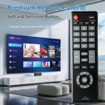 thumbnail image 3 of Universal TV Remote Control for Sanyo LCD LED HDTV, Compatible with Multiple Models Including NH315UP (Black), 3 of 7