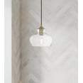 thumbnail image 2 of Brilliant 1 Light Pendant in Satin Gold and Clear, 2 of 7