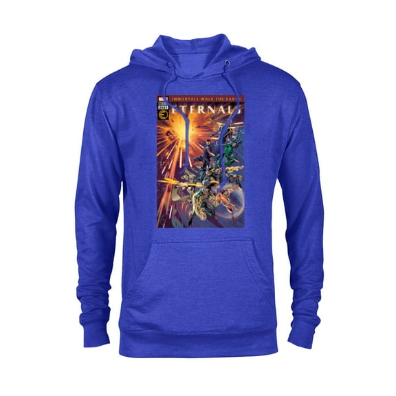 Marvel Eternals Comic Book Cover Immortals Walk the Earth - Pullover Hoodie for Adults – Customized-Royal Heather